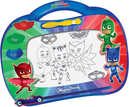 Vista 2 de Cra-Z-Art PJ Masks - Juguete Magnadoodle de viaje, rojo, azul, verde