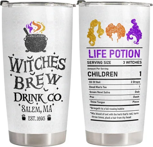 Vista 10 de 34HD Witch Queen 20 oz Tumbler Gothic Villain Dark Rose Gifts for Women Backwiches queen