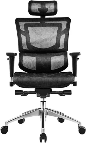 Vista 7 de Commercial Ergonomic High Back Executive Mesh Chair, with Adjustable Lumbar Support, Headrest and 3D Armrests Configure Chassis Functions(A)