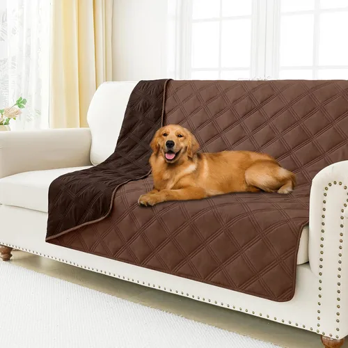 Vista 133 de Smiry Funda impermeable para cama de perro, manta reversible para mascotas para sofá Manta suave lavable para perro, funda a prueba de fugas
