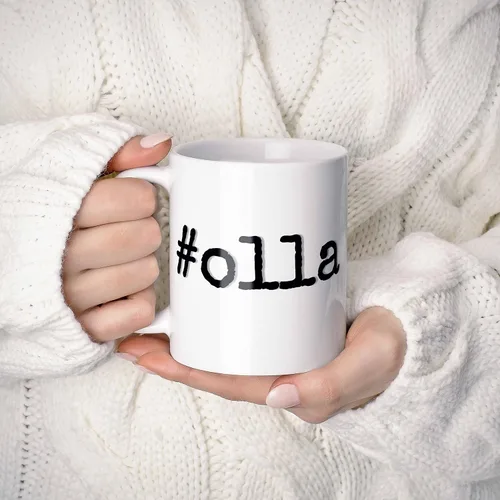 Vista 2 de #olla - Olla - Taza de regalo personalizada con el nombre del primer nombre, 11 onzas