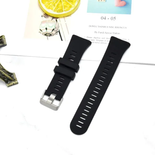 Vista 7 de Compatible con la correa Garmin Forerunner 45S, correa de repuesto deportiva de silicona suave, pulsera de fitness para Garmin Forerunner 45S