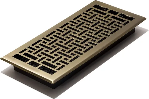 Vista 32 de Decor Grates Registro de suelo oriental AJH212-RB, 2 x 12 pulgadas, acabado de bronce frotado