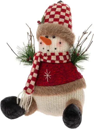 Vista 11 de Boston International Figura decorativa de mesa navideña de invierno, juego de 2, cardenal de Navidad