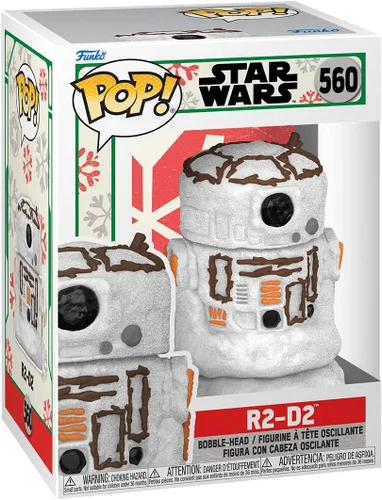 Vista 2 de Funko Pop Star Wars Holiday: R2-D2 Snowman - Figura de vinilo coleccionable - Idea de regalo - Producto oficial - Juguetes para niños y adultos