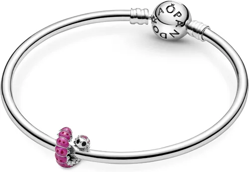 Vista 5 de Pandora 790762C01 - Lindo dije de oruga rizada Plata esterlina Circonita cúbica
