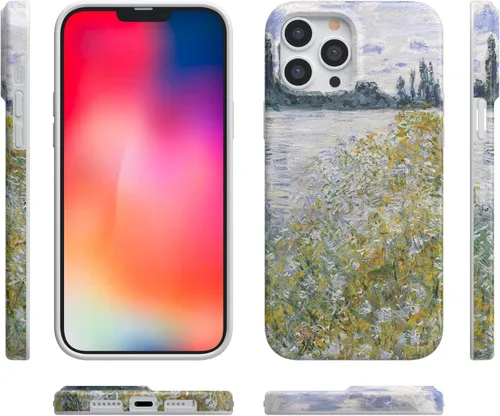 Vista 6 de Casely Funda para iPhone 13 Pro Île aux Fleurs The Met Museum Compatible con MagSafe