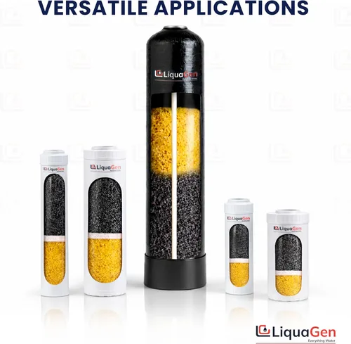 Vista 9 de LiquaGen KDF 55 Medios de filtro de zinc de cobre – Gránulos reciclables de 1 libra para eliminación de cloro, hierro, metales pesados y bacterias