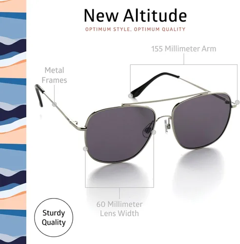 Vista 19 de OPTIMUM OPTICAL Gafas de sol protectoras UV atemporales para hombres y mujeres
