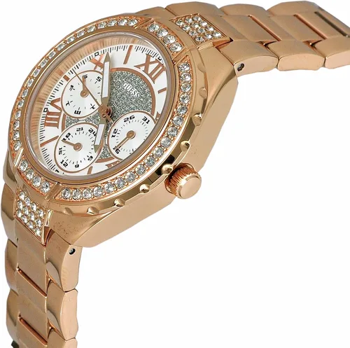Vista 6 de GUESS W0111L2 Sparkling Hi-Energy Reloj dorado para mujer