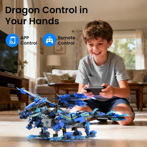 Vista 9 de OASO Kit de construcción de dragones, regalos STEM para niños de 8 a 12