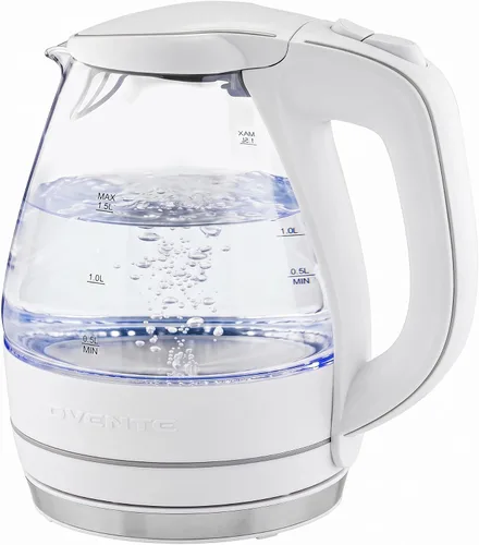 Vista 16 de OVENTE caldera de agua eléctrica de cristal de la caldera de 1.5L Rosa