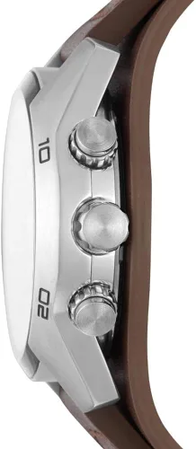 Vista 3 de Fossil Coachman - Reloj casual de cuarzo de acero inoxidable y cuero para hombre Casual