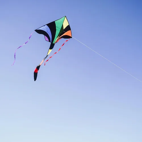 Vista 5 de In the Breeze 2903 Rainbow Sparkler 46 pulgadas Fly-Hi Delta Kite-Single Line kites