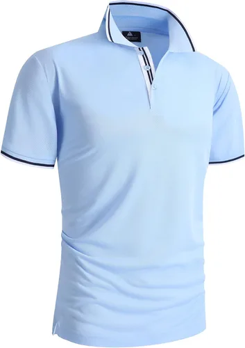 Vista 4 de ZITY Camiseta polo de manga corta para hombre para golf tenis