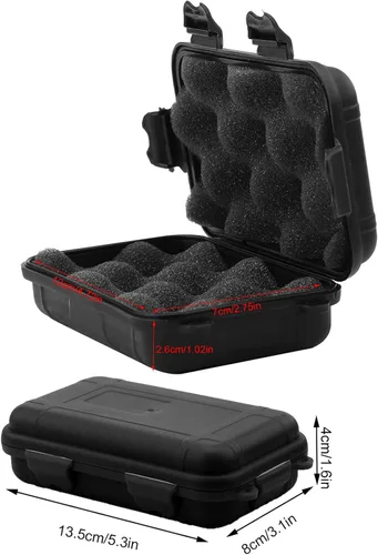 Vista 3 de Milltrip Caja de almacenamiento sellada para supervivencia al aire libre, a prueba de golpes, impermeable, contenedor sellado para pesca, camping