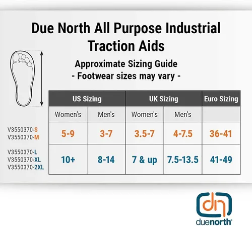 Vista 6 de Due North Tacos de hielo industriales multiusos para hombres y mujeres, ayudas de tracción para caminar y trabajar en nievehielo, 16 picos