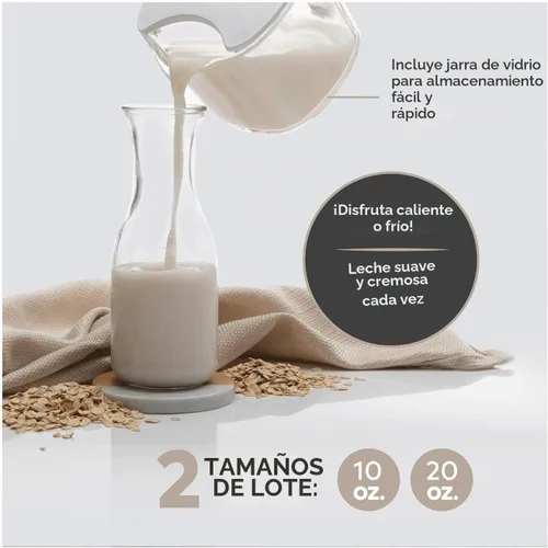 Vista 7 de ChefWave Lechera a base de plantas (plata, negro) con 6 ajustes