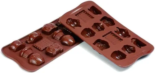 Vista 3 de Silikomart Molde de silicona para chocolate fácil, flores