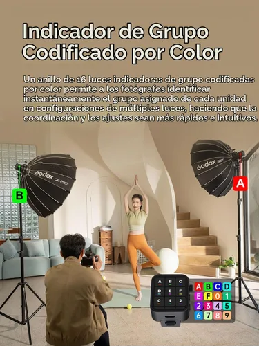 Vista 5 de Godox AD100Pro II 100Ws TTL Pocket Flash, 2.4G Wireless X System