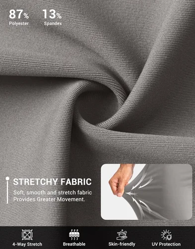 Vista 5 de G Gradual Pantalones de golf para hombre con bolsillos con cierre y pantalones elásticos de chándal ajustados pantalones de chándal para hombre
