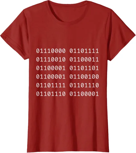 Vista 25 de Porca Madonna In Codice Binario Código Binario Camiseta, Negro