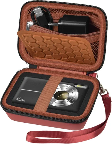 Vista 23 de Estuche protector y de transporte para cámara digital, AbergBest 21 megapíxeles 2.7" LCD recargable HD/Kodak Pixpro/Canon PowerShot ELPH 180/190
