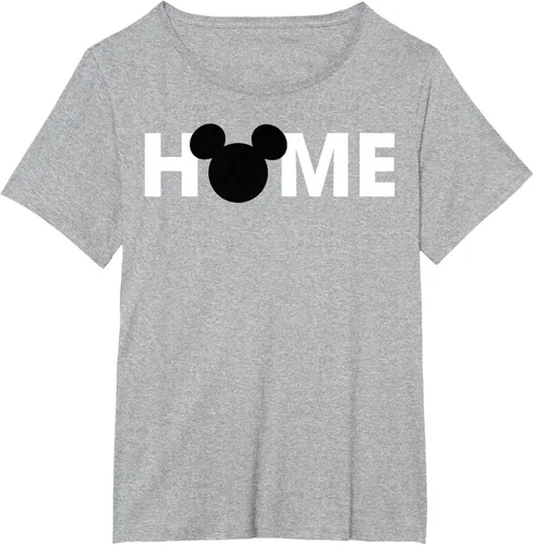 Vista 21 de Disney Mickey And Friends Mickey Silhouette Home - Camiseta, gris, S Gris Oscuro