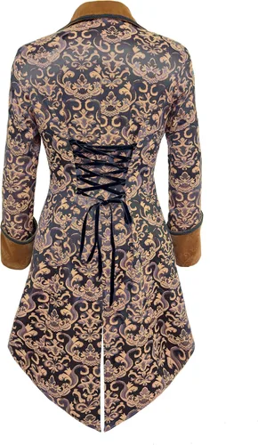 Vista 2 de Chaqueta steampunk para mujer, estilo victoriano, gótico, medieval, vintage