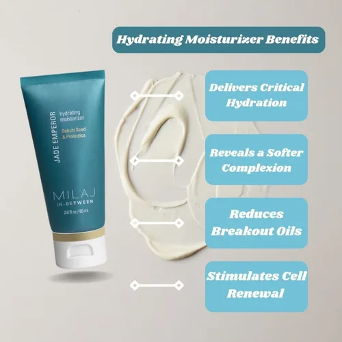Vista 5 de MILAJ Jade Emperor Crema facial hidratante Hidratante ligero para iluminar, refinar y nutrir la piel Cuidado de la piel limpio para niños