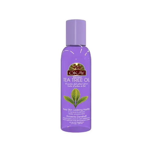 Vista 3 de Okay Aceite de árbol de té mezclado Para cabello, cuero cabelludo y piel 2 onzas