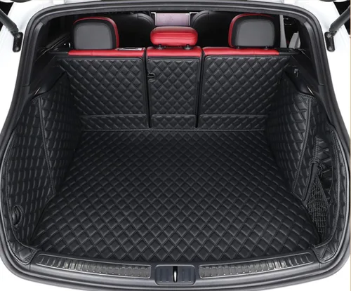 Vista 13 de ZYCHUANGYING Alfombrilla para Maletero de Coche Compatible con Porsche MacanElectric 2024 2025 Alfombrilla de Carga Ajuste a Medida para Todo Clima