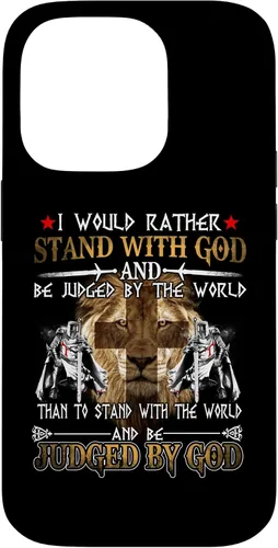 Vista 17 de I Would Rather Stand with God Knight Templar Case for iPhone 17