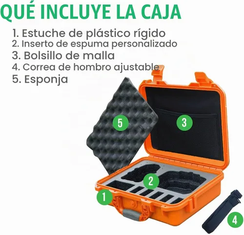 Vista 6 de INNVO - Funda rígida impermeable para DJI Mini 3 y Mini 4 Pro Fly More
