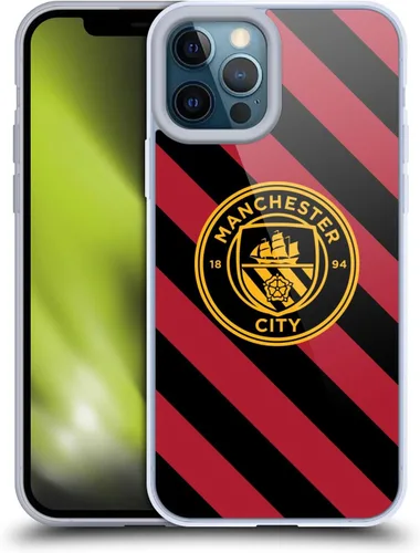 Vista 152 de Head Case Designs Funda de gel con licencia oficial del Manchester City Man City FC Away 2022/23 [protección de grado militar] compatible con Apple