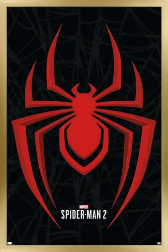 Vista 15 de Trends International Marvel's Spider-Man 2 - Póster de pared con icono de Miles Morales, 22.4 pulgadas de largo x 14.7 pulgadas de ancho, versión