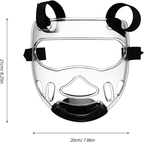 Vista 2 de Taekwondo Sparring Gear - Cubierta facial desmontable para jóvenes, cómoda, transpirable y resistente a los impactos