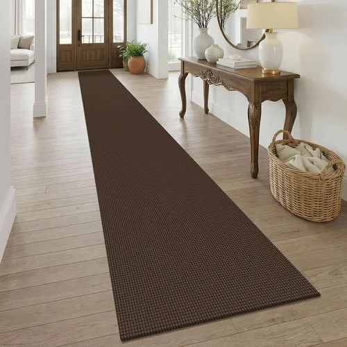 Vista 285 de KOZYFLY - Tapete para puerta de interior, lavable, pequeña, antideslizante, con respaldo de goma, felpudo de algodón para el hogar, color negro