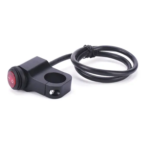 Vista 5 de Interruptor de control impermeable para manillar de motocicleta de 12 V, aluminio CNC para manillar de menos de 7/8 pulgadas, 0.906 in (0.866 in)