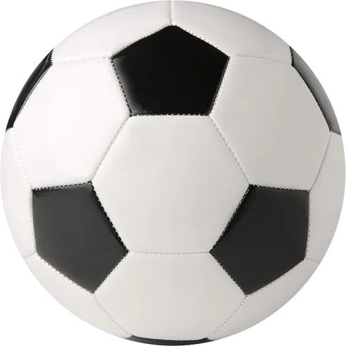 Vista 2 de Balón de fútbol tradicional para entrenamiento, recreación, práctica, alto rendimiento, clásico con tamaños 3,4,5 para diferentes edades, blanco