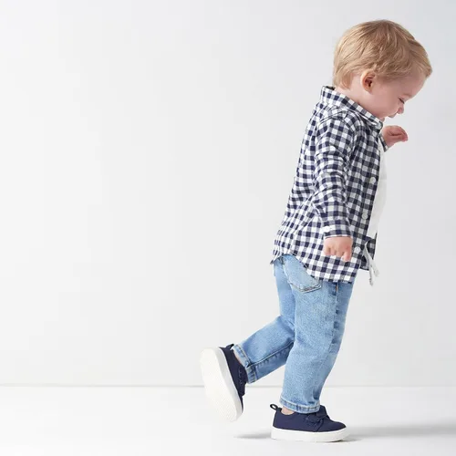Vista 2 de Gerber Baby Toddler Rib Waist Stretch Denim Skinny Jeans