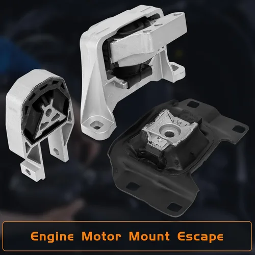 Vista 8 de Juego de 3 piezas de motor y montaje de transmisión compatible con Ford Escape 2013 2014 2015 2016, Transit Connect 2014-2021 2.0L 2.5L Motor