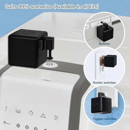 Vista 2 de MOES Fingerbot Plus Pulsador de Botón Inteligente Sin Cableado de Interruptor, Actualización con Control Táctil, Funciona con la Aplicación Smart
