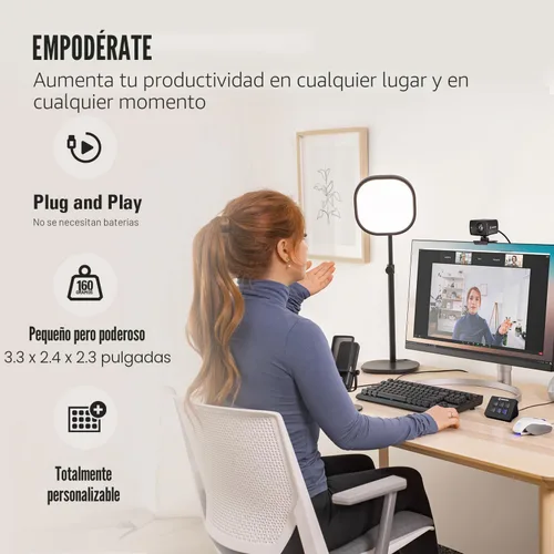 Vista 6 de Elgato Stream Deck Mini: controla Zoom, Teams, PowerPoint, MS Office y más, aumenta la productividad con integración perfecta para aplicaciones