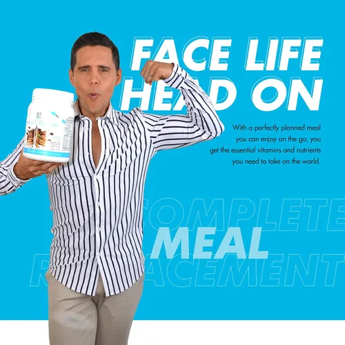 Vista 6 de Yes You Can! Batido completo de reemplazo de comidas, 15 porciones (chocolate) Proteína de reemplazo de comidas en polvo con vitaminas y minerales