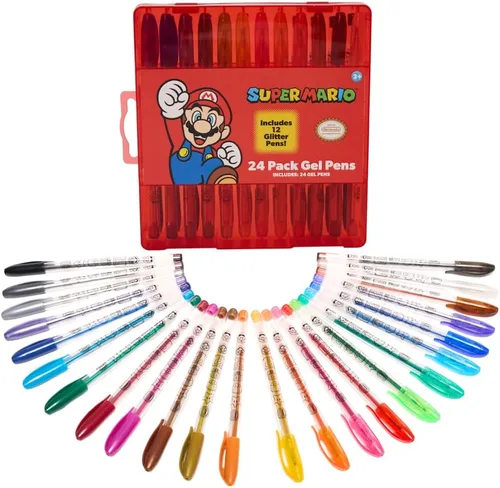 Vista 20 de Innovative Designs Beetlejuice - Juego de bolígrafos de gel para niños, paquete de 24 con bolígrafos de gel con purpurina, bonitos bolígrafos
