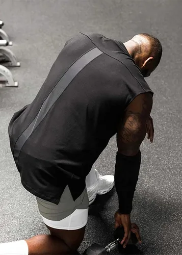 Vista 4 de MECH-ENG Camisetas sin mangas para hombre, atléticas, fitness, culturismo, entrenamiento
