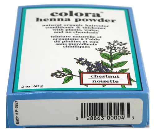 Vista 2 de Colora Tinte en polvo de henna para el cabello, castaño, 2 onzas (paquete de 6)