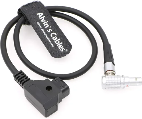 Vista 4 de Alvin's Cables Cable de alimentación de ángulo recto macho D-Tap a 2 pines para Teradek Bond, Teradek Bolt, monitor SmallHD 17.7 in 18 pulgadas