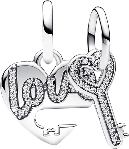Vista 33 de Abalorios de plata de ley 925 para pulseras, dijes de amor y corazón, flor de cerezo, joyería para mujer